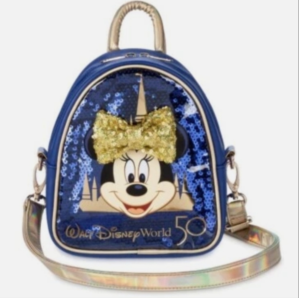 Disney World 50th Anniversary Minnie Mouse Backpack NEW